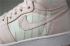 Mens and Womens Off White x Air Jordan 1 Nike Swoosh Pink White 575441 801