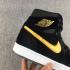 Nike Air Jordan 1 Retro Velvet Black Gold Unisex Shoes 832596