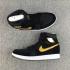 Nike Air Jordan 1 Retro Velvet Black Gold Unisex Shoes 832596