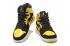 Nike Air Jordan I 1 Retro Basketball Shoes Yellow Black