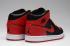 Nike Air Jordan I 1 Retro High Shoes Leather Black Red 555088-001