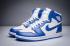 Nike Air Jordan I 1 Retro High Shoes Sneaker Basketball Men White Navy Blue