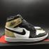 Nike Air Jordan I 1 Retro Men Basketball Shoes Top 3 Black Gold 861428-001