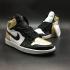 Nike Air Jordan I 1 Retro Men Basketball Shoes Top 3 Black Gold 861428-001