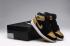 Nike Air Jordan I 1 Retro Mens Shoes Leather Black Gold Anthony 332550 026