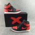 Nike Air Jordan I Retro 1 High Black Red Men Shoes 555088-001