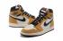 Nike Jordan 1 Retro High OG GG White Black Earth Yellow Basketball Shoes 575441-700