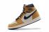 Nike Jordan 1 Retro High OG GG White Black Earth Yellow Basketball Shoes 575441-700