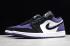 2020 New Air Jordan 1 Low Black White Purple Mens Basketball Shoes 552558 125