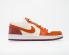 Air Jordan 1 Low AJ1 White Orange Sneakers Basketball Shoes 553558-713