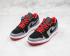 Air Jordan 1 Low Black Dark Grey Gym Red Mens Shoes 553558-002