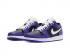 Air Jordan 1 Low Court Purple Black Toe White Mens Basketball Shoes 553558-501