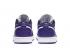 Air Jordan 1 Low Court Purple Black Toe White Mens Basketball Shoes 553558-501