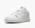 Air Jordan 1 Low GS Triple White Black Unisex Basketball Shoes 553560-110