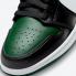 Air Jordan 1 Low Green Toe White Black Shoes 553558-371