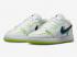 Air Jordan 1 Low SE GS Warped Swoosh White Platinum Tint Volt Black DV1324-117