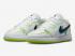 Air Jordan 1 Low SE GS Warped Swoosh White Platinum Tint Volt Black DV1324-117