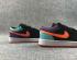 Air Jordan 1 Low White Purple Orange Black Basketball Shoes 554723-083