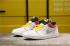 Air Jordan 1 Low White Red Yellow Mens Basketball Shoes 553558-107