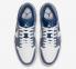 Air Jordan 1 Low White Steel Blue Shoes 553558-414