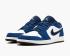 Air Jordan 1 Retro Low Insignia Blue Grey Black Basketball Shoes 553558-405