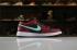 Mens and Womens Air Jordan 1 Low Black Green Pulse Gym Red White 553558 036