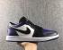 Nike Air Jordan 1 Low White Black Purple Mens Basketball Shoes 705329-501