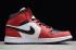 2020 Air Jordan 1 Mid Chicago Black Toe Black Gym Red White 554724 069