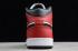 2020 Air Jordan 1 Mid Chicago Black Toe Black Gym Red White 554724 069