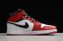 2020 Air Jordan 1 Mid White Red Black 554724 173