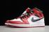 2020 Air Jordan 1 Mid White Red Black 554724 173