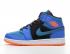 2021 Nike Air Jordan 1 Mid GS Racer Blue Green Abyss Black 554724-440