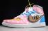 Air Jordan 1 High Pink White Blue Orange 554725-084