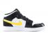 Air Jordan 1 Mid Bg Multi-color Swoosh University Yellow Tour Black White Red 554725-052