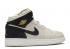 Air Jordan 1 Mid Bg Light Gold Bone Metallic 554725-023