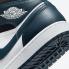 Air Jordan 1 Mid Dark Teal White Black Shoes 554724-411