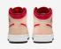 Air Jordan 1 Mid GS Beige Red White Onyx Cardinal Red Black 554725-201