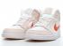 Air Jordan 1 Mid GS Corduroy Femme White Pink Orange DA8009-108
