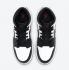 Air Jordan 1 Mid GS Deep Black Chile Red White Shoes 554725-075
