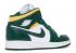 Air Jordan 1 Mid GS Sonics Pollen Noble White Green 554725-371