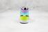 Air Jordan 1 Mid Green Purple White Black Shoes 554724-175