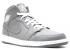 Air Jordan 1 Mid Grey White Cool 554724-003