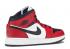 Air Jordan 1 Mid Gs Chicago Black Toe Gym White Red 554725-069