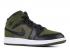 Air Jordan 1 Mid Gs Olive Canvas Black White 554725-301