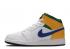 Air Jordan 1 Mid Purple White Court Spirit Teal 554725-128