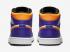 Air Jordan 1 Mid Lakers Purple White Yellow Black DQ8426-517