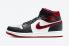 Air Jordan 1 Mid Metallic Red White Gym Red Black Shoes 554724-122