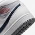 Air Jordan 1 Mid Paris White Grey Stealth Midnight Navy University Red DR8038-100