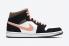 Air Jordan 1 Mid Peach Mocha White Black Pink Shoes DH0210-100