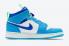 Air Jordan 1 Mid SE GS Sprite Dark Powder Blue Racer Blue Green Strike DA8010-400